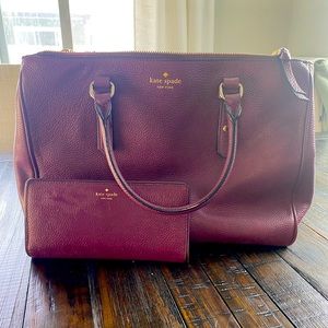 Kate Spade shoulder bag with matching wallet